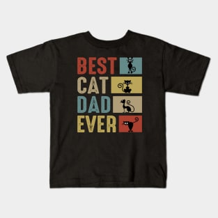 Best Cat Dad Ever Kids T-Shirt